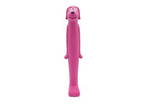 Flamingo hračka pro psa pes pískací 30 cm latex fialová