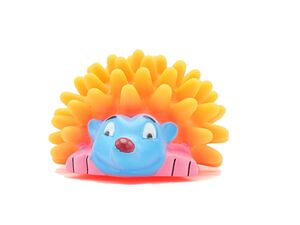 Flamingo hračka pro psa ježek 10 cm vinyl oranžová