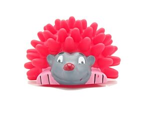Flamingo hračka pro psa ježek 10 cm vinyl červený