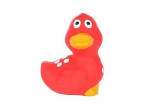 Flamingo hračka pro psa kačenka pískací 7 x 6 x 8,5 cm latex červená