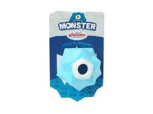 Record hračka pro psa Monster zásobník na pamlsky 6,3 cm tvrdá guma modrá