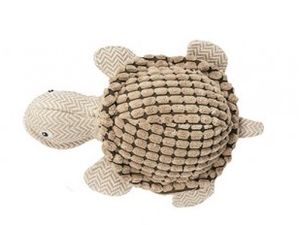 Nayeco hračka pro psa želva 24 cm látková pískací světle hnědá