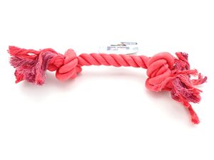 Nayeco hračka pro psa přetahovadlo uzel bavlna 25 cm 80 g červená
