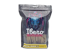 Ibero natural Dental snack L 10 ks s divočákem a mořskou řasou