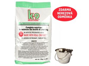 K-9 Growth L.B. 12 kg kuřecí + dárek nerezová odměrka na krmivo K-9 