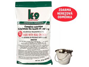 K-9 Growth 12 kg kuřecí + dárek nerezová odměrka na krmivo K-9 