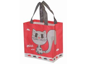 Nákupní taška na pamlsky Miau 10 l 27 x 25 x 15 cm růžová