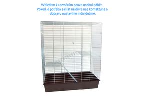 Klec pro činčilu s plechovým dnem 75 x 44 x 90 cm