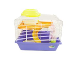 Tatrapet klec pro křečky 30 x 22 x 23 cm s výbavou fialová