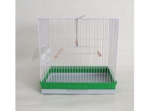Klec pro malé papoušky kostka 40 x 27 x 38 cm zelená
