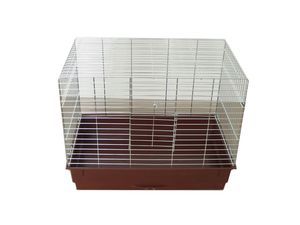 Klec pro střední papoušky 75,5 x 44 x 60 cm hnědá