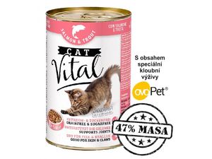 Cat Vital 415 g losos a pstruh v želé