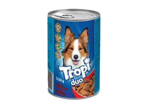 Tropi Duo hovězí v omáčce 1250 g konzerva pro psa SLEVA