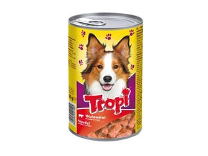 Tropi hovězí v omáčce 1250 g konzerva pro psa SLEVA