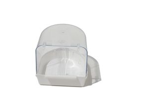 Koupelna pro ptáky velká kulatá 13 x 13 x 13 cm bílá 7368
