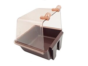 Tatrapet koupelna pro ptáky hranatá 15 x 15 cm hnědá