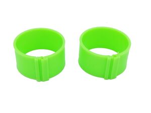 Kroužky pro husy průměr 25mm zelené 23226