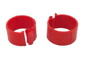 Kroužky pro slepice průměr 18 mm červené 23223 1