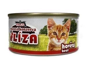 Líza konzerva pro kočku 120 g 100 % hovězí 4.077