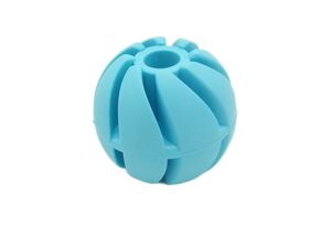 Tatrapet hračka pro psa míček spirála, průměr 7 cm, tvrdá guma, s vůní vanilky, modrá