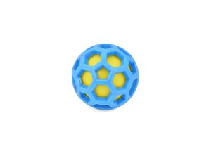 Nayeco hračka pro psa míč průměr 7,6 cm pískací modrá