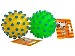 Magnum hračka pro psa míček s ostny pískací průměr 9 cm zelený