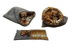 Marysa spací pytel Mini 37 x 40 cm 3 v 1 barva 5 šedá leopard