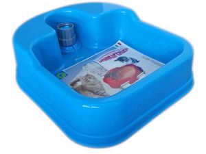 Georplast Drinkspenser miska 23 x 20 x 6 cm na vodu na pet láhev modrá