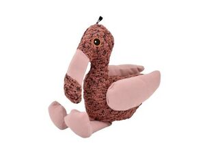 Nayeco hračka pro psa Eco plameňák,pískací, plyšová, 20 cm, růžová