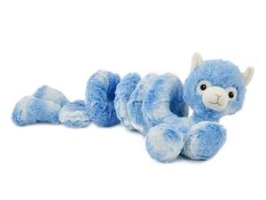 Nayeco hračka pro psa spirálová lama, plyšová, 100 cm, modrá