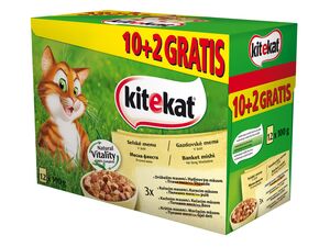 Kitekat drůbeží menu 48 x 100 g kapsa v želé drůbež,kuře,kachna,krůta