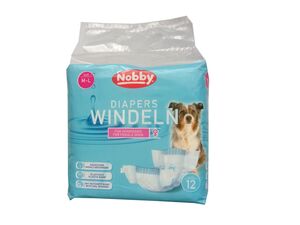Nobby papírové pleny pro feny M - L 36-52 cm při inkontinenci, hárání / border kolie/12ks