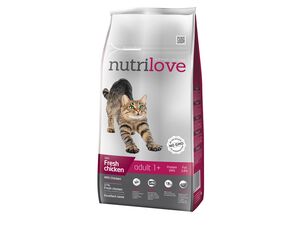 Nutrilove pro kočky adult 8 kg s čerstvým kuřecím