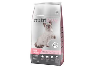 Nutrilove pro kočky sterile 7 kg s čerstvým kuřecím