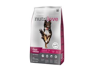 Nutrilove granule pro psy adult M s čerstvým kuřecím 1,6kg