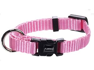 Flamingo obojek pro psa Ziggi 10 mm / 15 -25 cm nylon Basic růžový