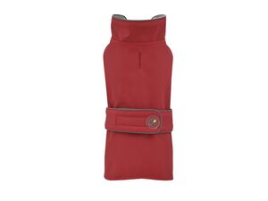 Nayeco pláštěnka pro psa 35 cm, obvod 58 cm, zateplená s kapucí červená