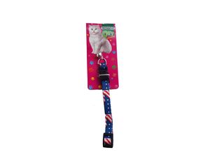 Tatrapet obojek pro kočky Basic 10 mm x 17,5-30 cm s rolničkou modrý