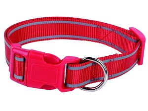 Tatrapet Benny obojek na psa Basic 15 mm x 25-40 cm nylon reflexní červený