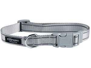 Tatrapet Pet Expert obojek na psa Basic 15 mm x 25-40 cm nylon reflexní šedý