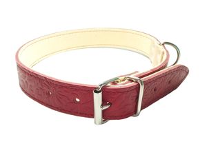 Sedlářství Doležel Obojek na psa kožený maxi 65cm/28mm červený