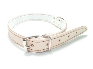 Sedlářství Doležel Obojek na psa kožený 50cm/20mm béžový