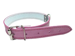 Sedlářství Doležel Obojek na psa kožený velký 50cm/24mm růžový