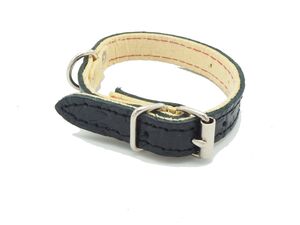 Sedlářství Doležel Obojek na psa kožený malý 25cm/12mm černý