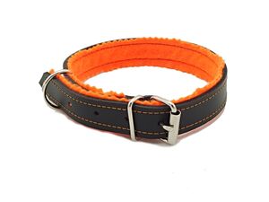 Sedlářství Doležel Obojek na psa kožený velký 50cm/24mm středně hnědý