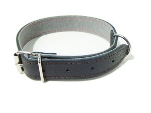 Sedlářství Doležel Obojek na psa kožený velký 50cm/24mm černý