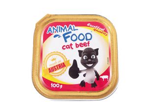 Animal Food cat adult hovězí 100 g vanička