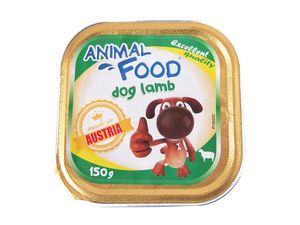 Animal Food vanička pes adult 150g jehně