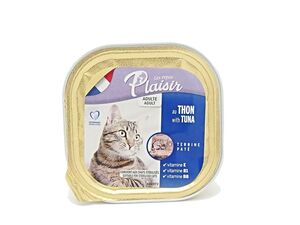 PLAISIR vanička 100g pro dospělé i sterilizované kočky tuňák