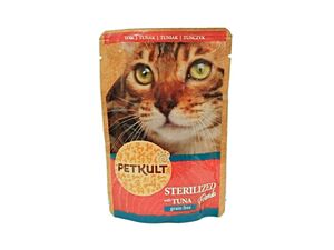 Petkult Sterilized cat kapsička 100 g tuňák grain free